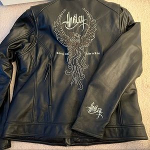 Harley Davidson Studded Phoenix Leather Jacket